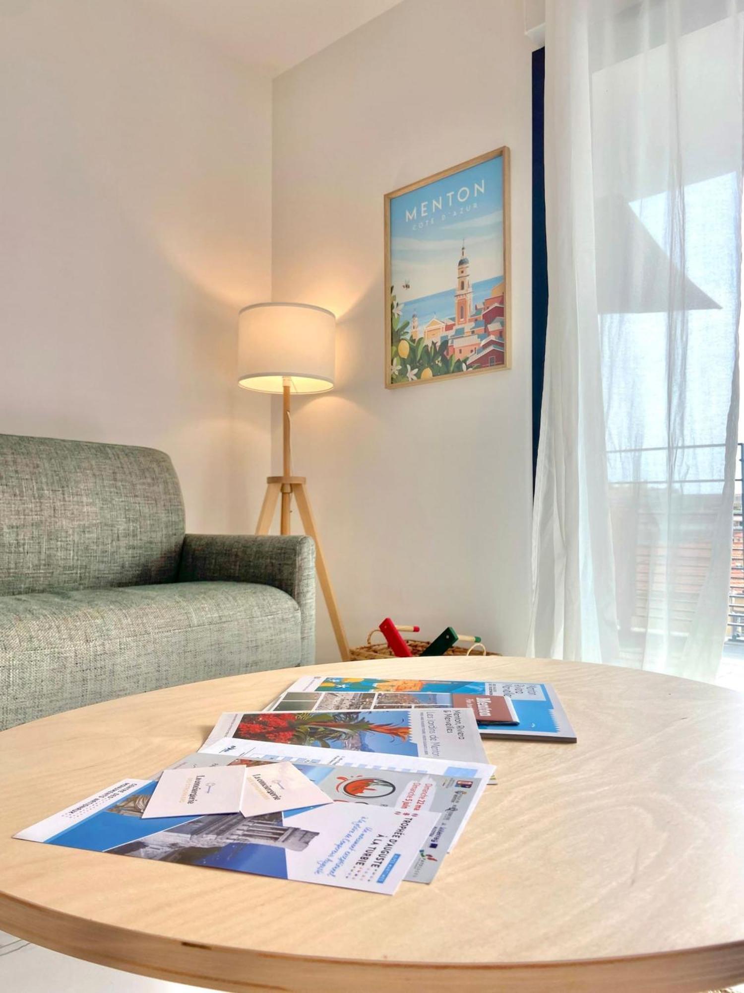 'Cap Riviera' Proche Gare Et Centre Apartment Menton Ngoại thất bức ảnh