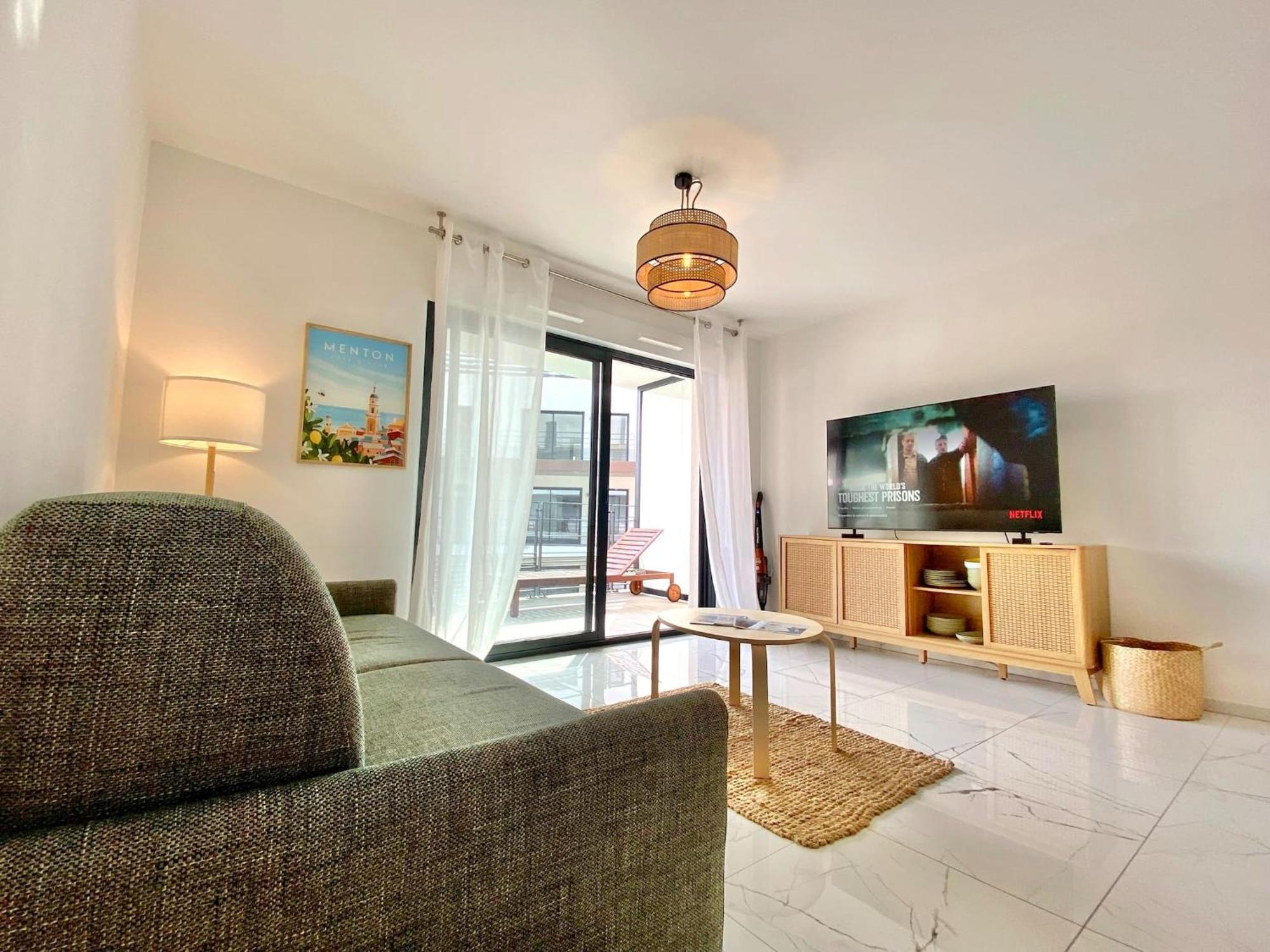 'Cap Riviera' Proche Gare Et Centre Apartment Menton Ngoại thất bức ảnh