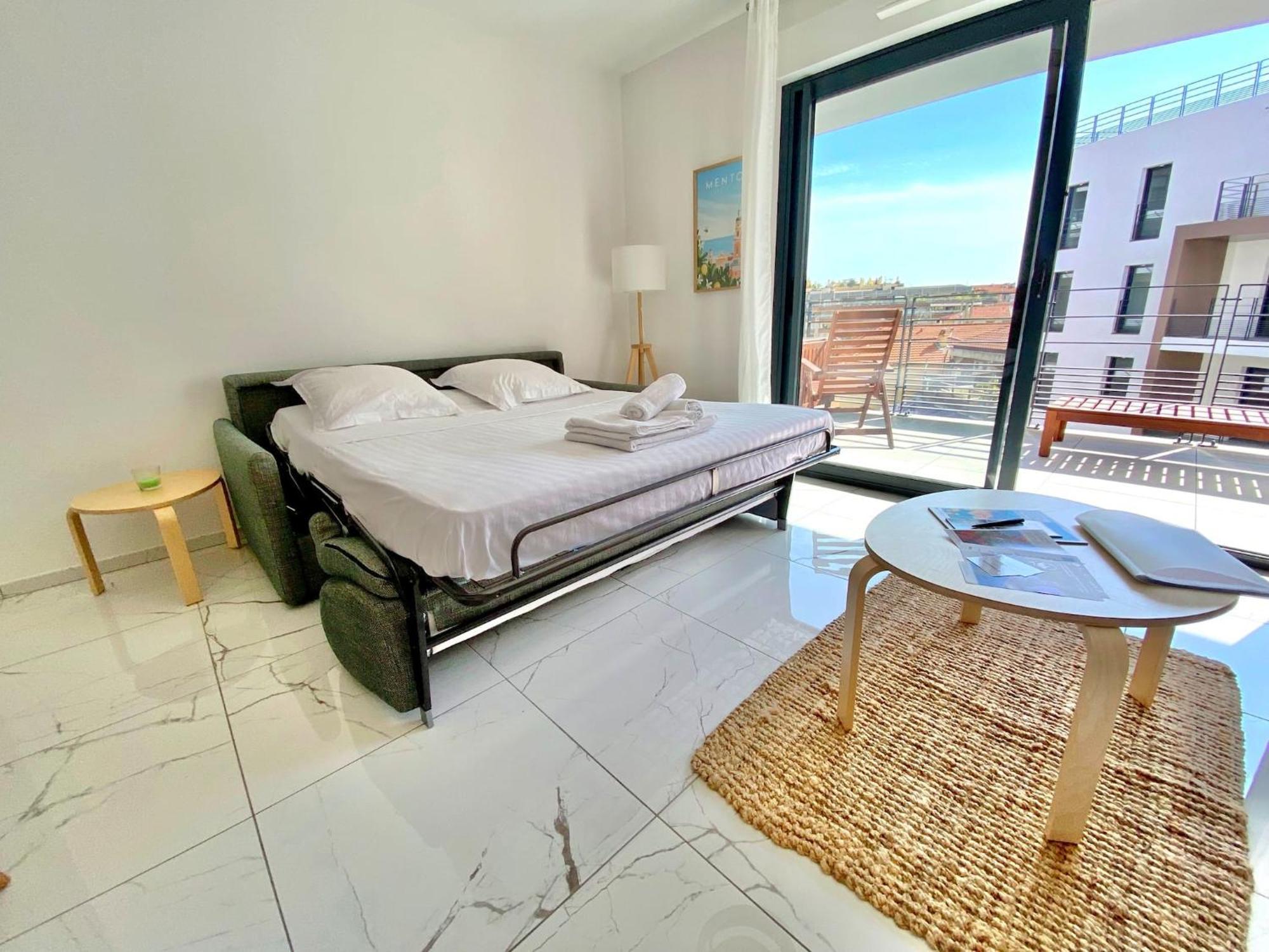 'Cap Riviera' Proche Gare Et Centre Apartment Menton Ngoại thất bức ảnh