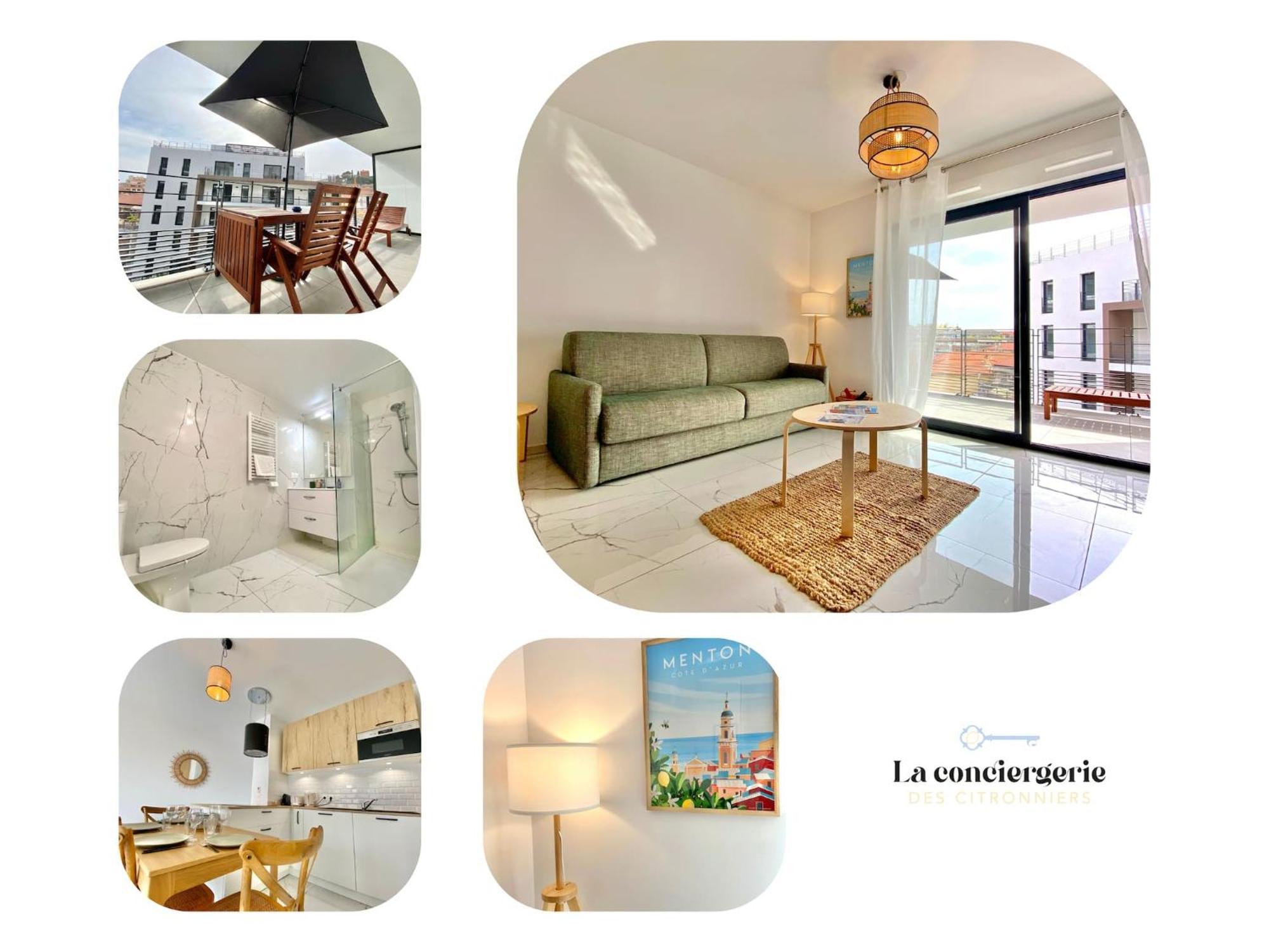 'Cap Riviera' Proche Gare Et Centre Apartment Menton Ngoại thất bức ảnh